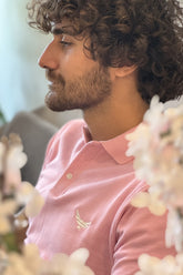 Premium Rib Collar Polo Shirt - Orchid